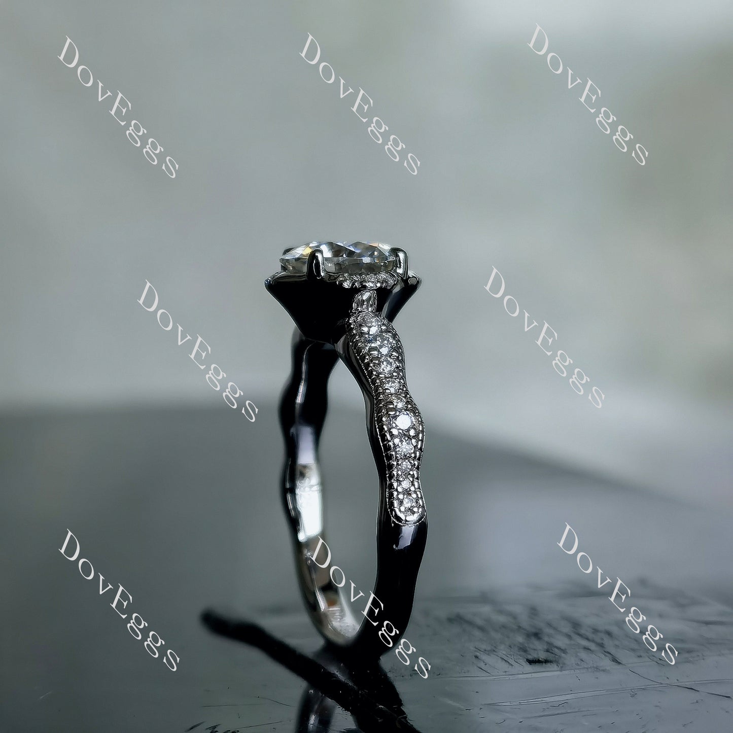DovEggs 1.5ct (G-H-I) Color Cushion moissanite Engagement Ring (Amazon clearance)