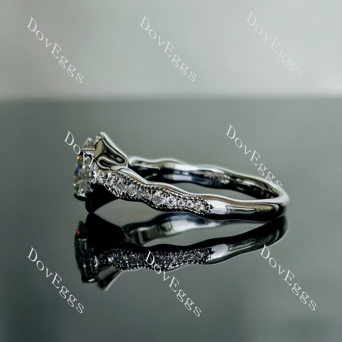 DovEggs 1.5ct (G-H-I) Color Cushion moissanite Engagement Ring (Amazon clearance)