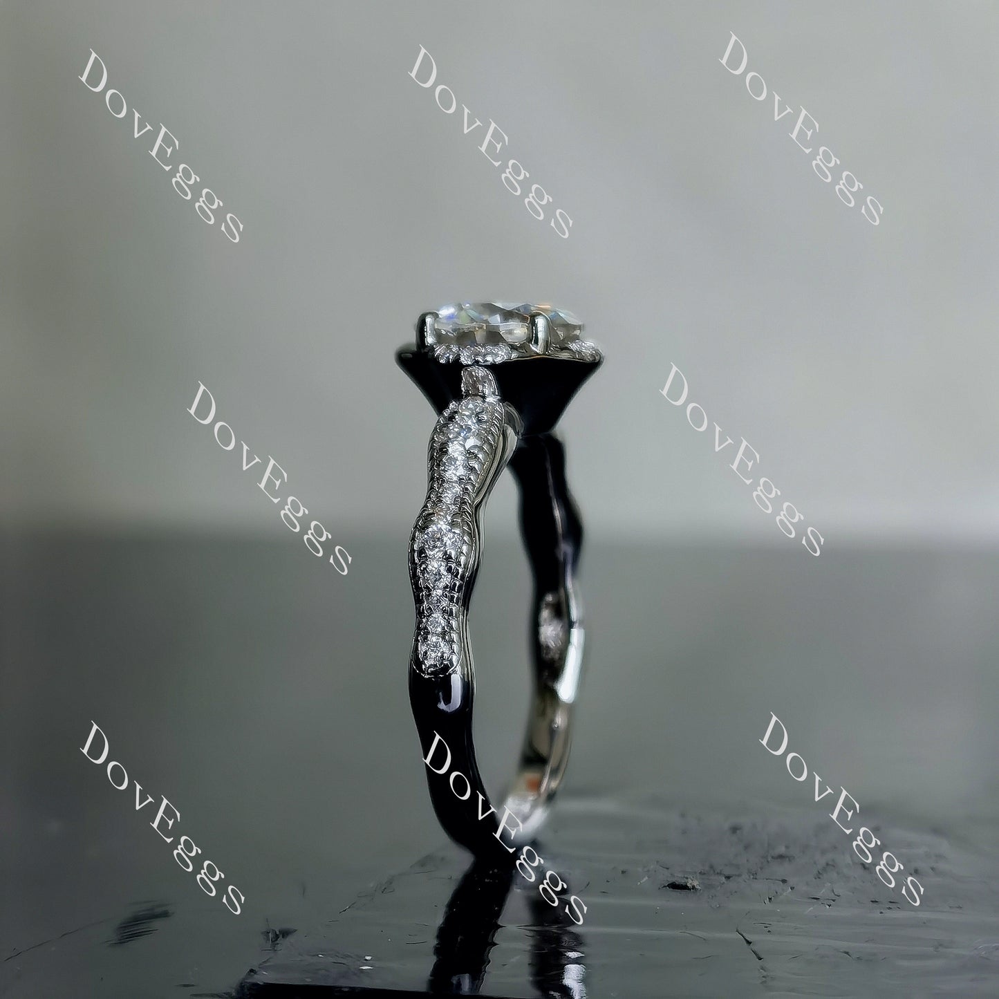 DovEggs 1.5ct (G-H-I) Color Cushion moissanite Engagement Ring (Amazon clearance)