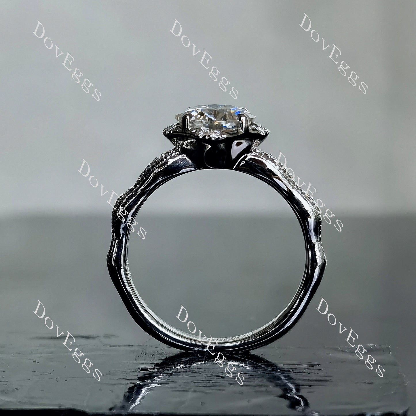 DovEggs 1.5ct (G-H-I) Color Cushion moissanite Engagement Ring (Amazon clearance)